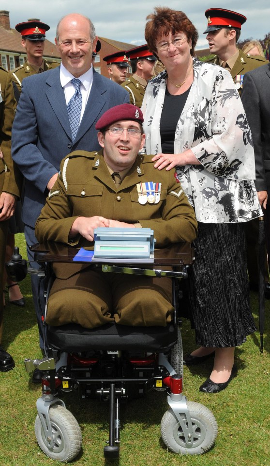  Ben’s full-time carers, his mum Diane Dernie and stepdad Andrew, have valiantly battled for years to make sure his care is properly funded