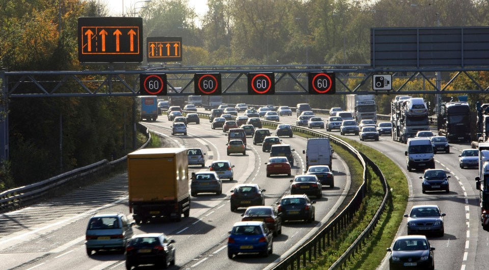  The hard shoulder is used as a refuge for broken-down vehicles on the motorway