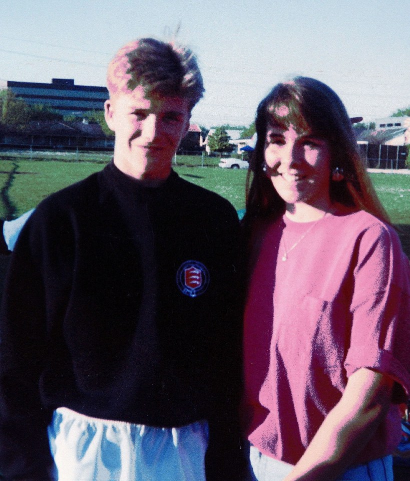  David with his first love, Jodi Price