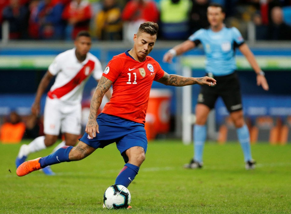  Eduardo Vargas' appalling penalty compounded Chile's misery
