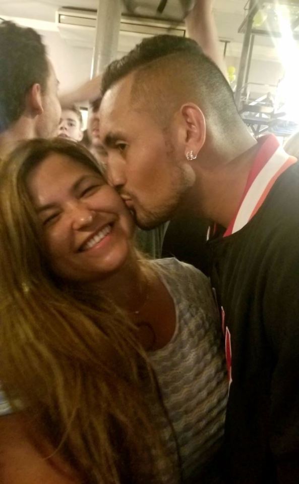Nick Kyrgios spent the evening before his crunch clash with Rafael Nadal by heading to the pub in Wimbledon village