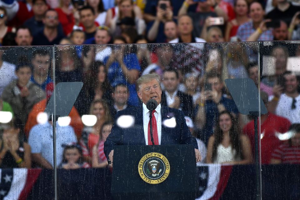  Trump claimed in an Independence Day address that the US army 'took airports' in the War of Independence in the 1770s