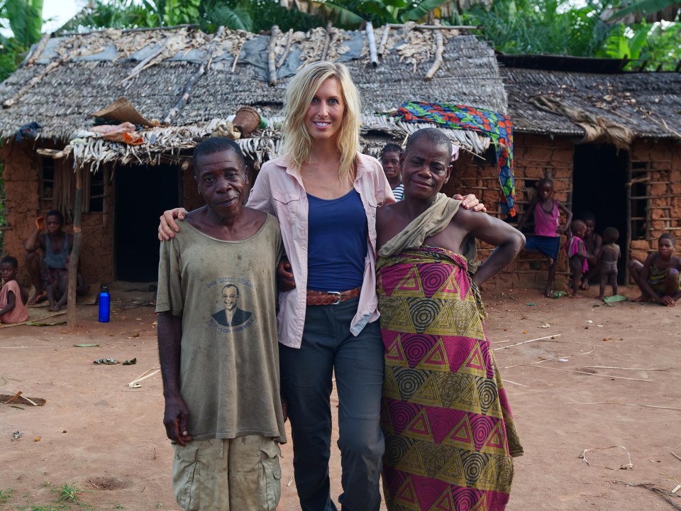  Livia spent five months living with Papa and Mama, both pictured