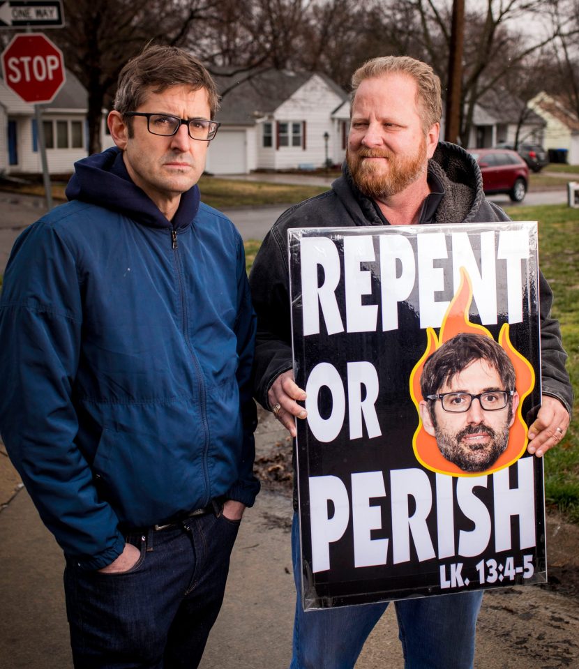  Louis with Steve Drain from the Westboro Baptist Church