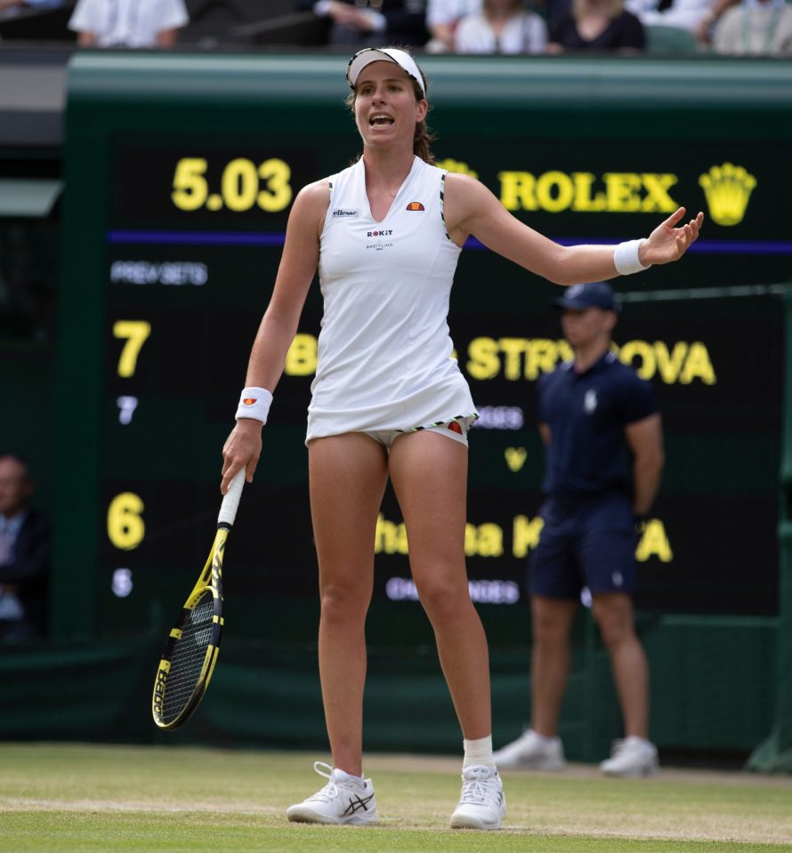 After a strong start, Konta lost her rhythm and made a whopping 34 unforced errors