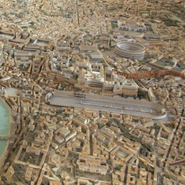 You can see the Circus Maximus where chariot races occurred