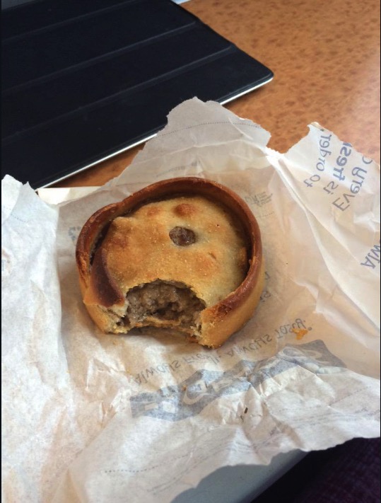  The yummy-looking pies can only be found in Greggs in Scotland