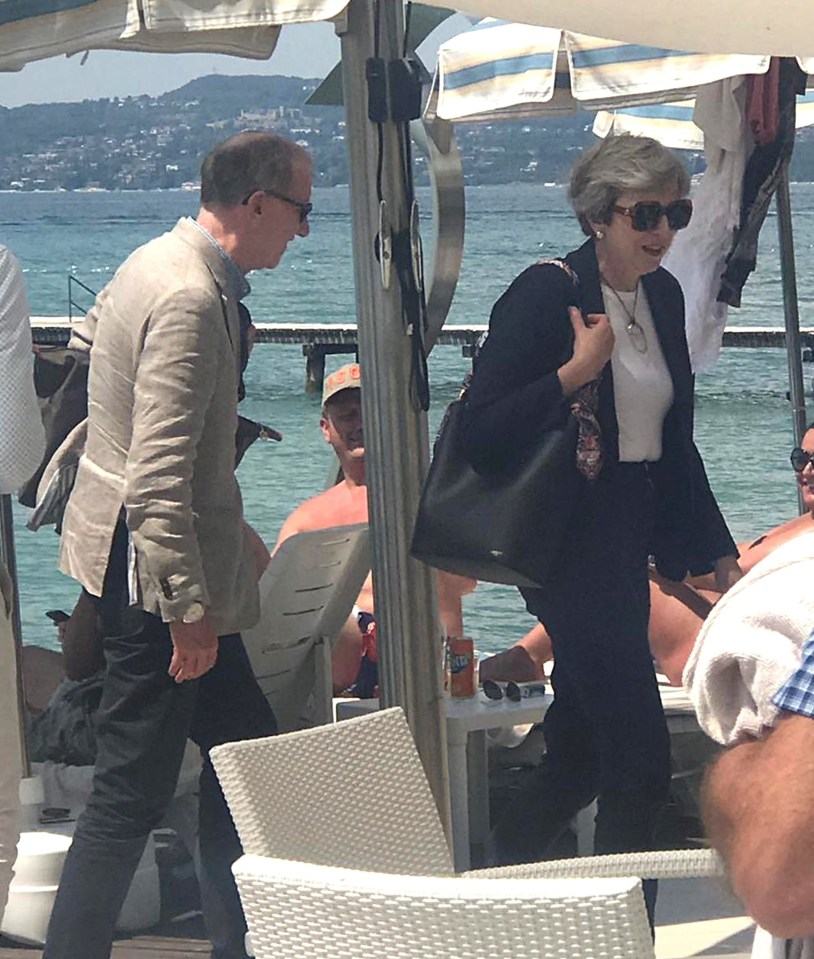  Lake Garda has been a popular destination for Theresa May and Philip