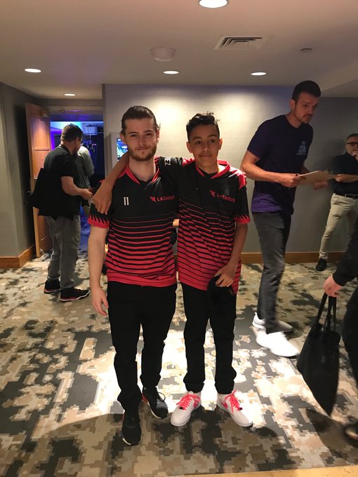  Jaden with teammate Dave Jong (Rojo) - the duo came second and will split the prize money