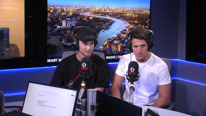  AJ joined former contestant Callum Macleod in the talkRADIO studio