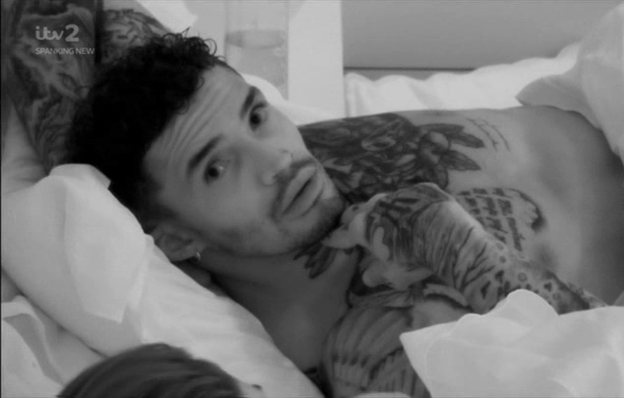  Michael's face was a picture as Amber and Greg shared a snog and fans were thrilled