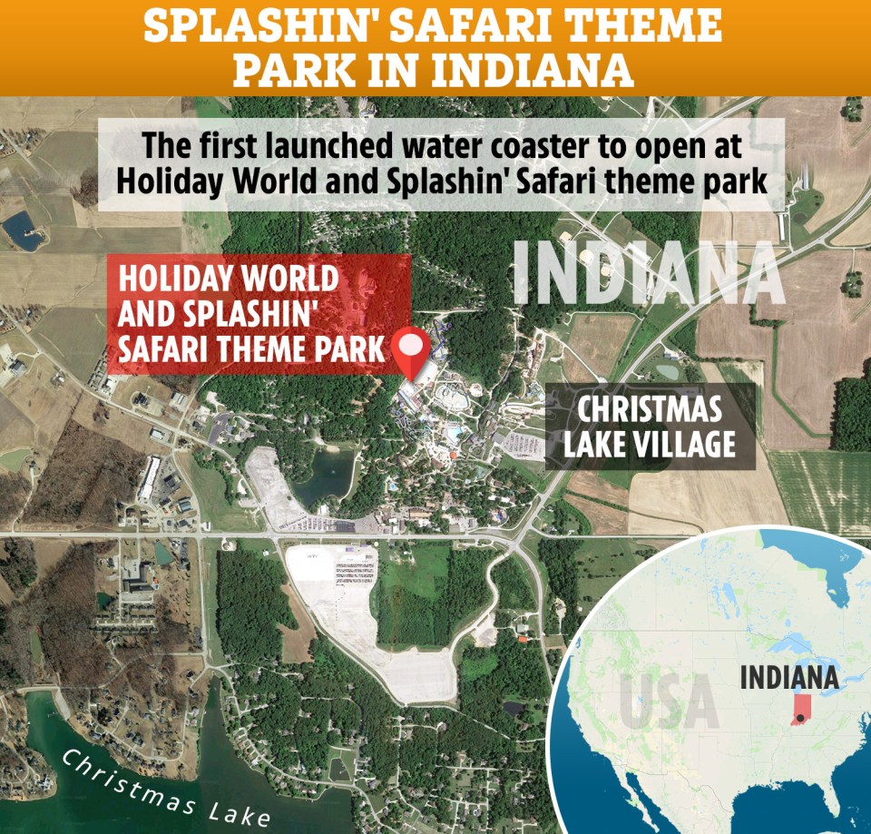 The exciting new ride will open in Indiana in the US