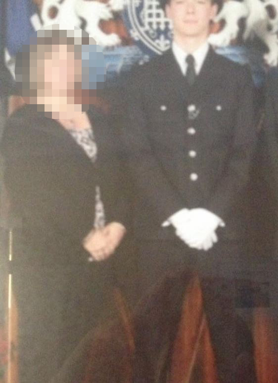 The officer joined the police shortly after leaving school