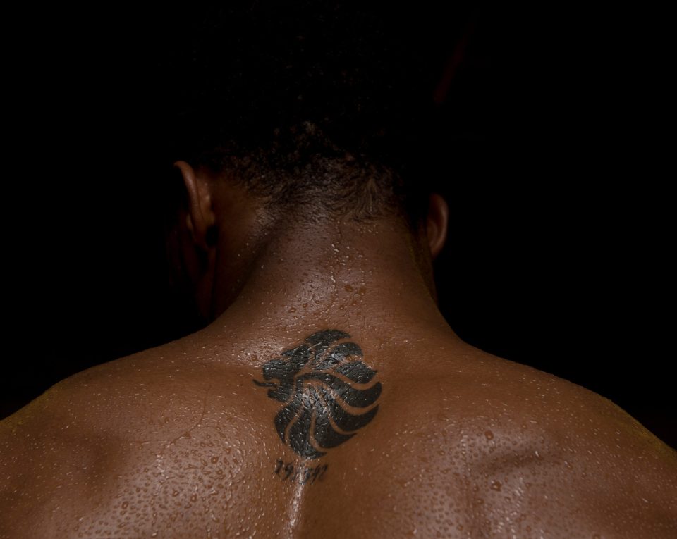 To commemorate winning gold at London 2012 Joshua has the Team GB lion inked between his shoulder blades