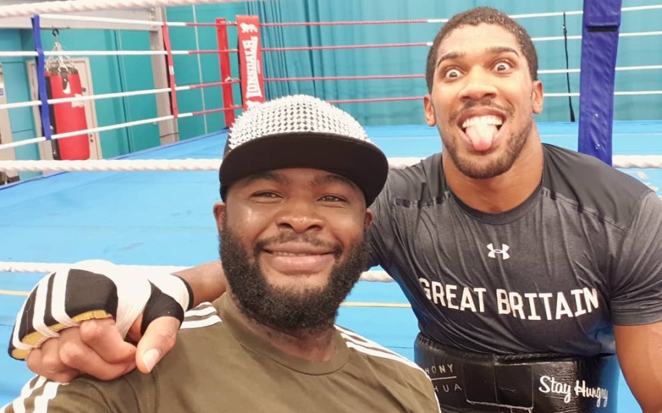  Bakole (left) is Anthony Joshua's sparring partner