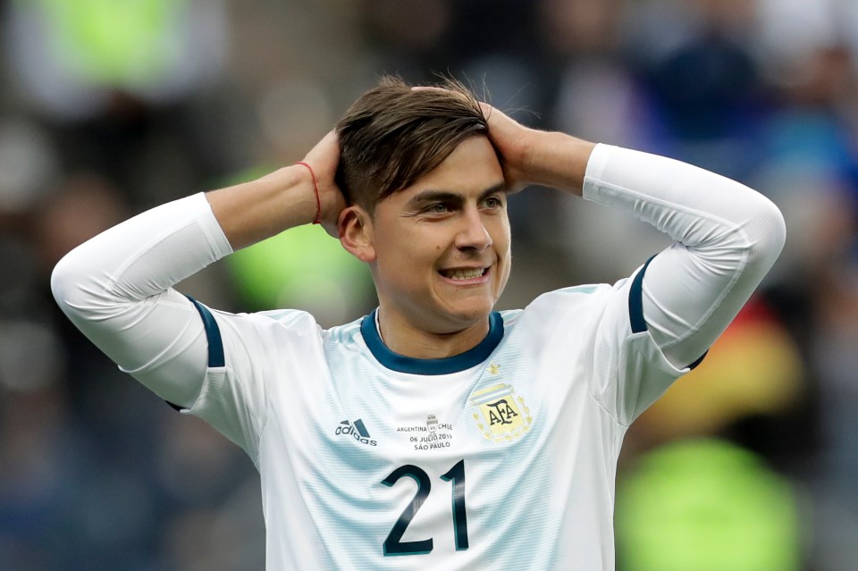  Paulo Dybala played for Argentina in the Copa America earlier this summer