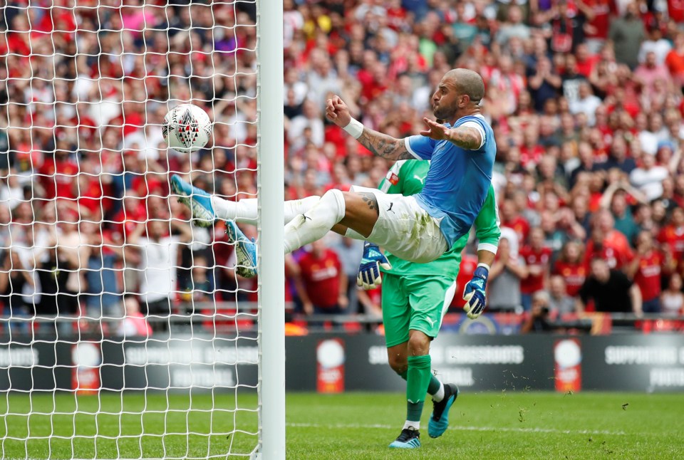  Walker's goalline block was a magnificent piece of defending
