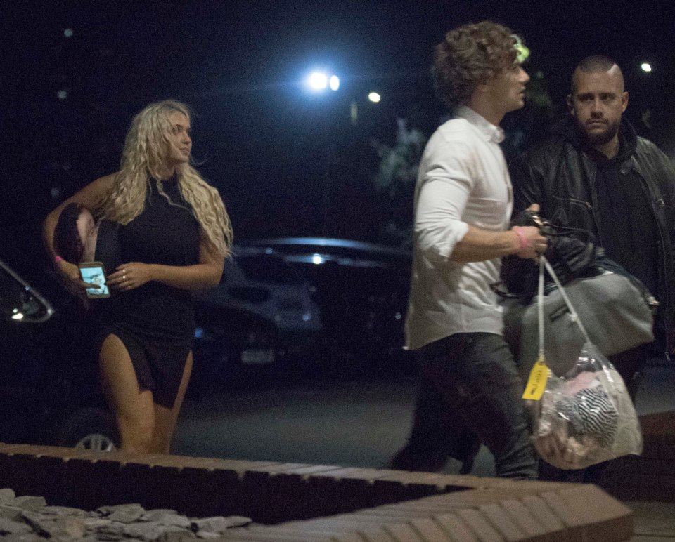  Joe appeared to be carrying an over night bag for the pair
