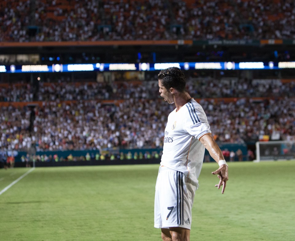  The Portuguese star revealed that he first did the trademark pose in a match against Chelsea