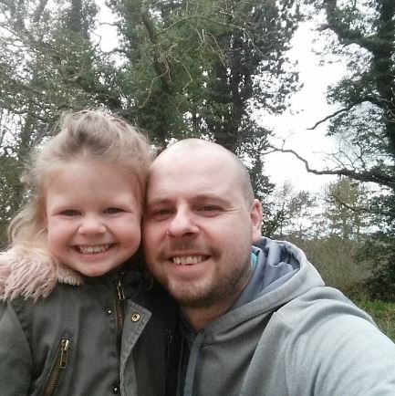  Dad Martyn Bailey with his daughter, Ava, who died in December 2017 from the rare disease 