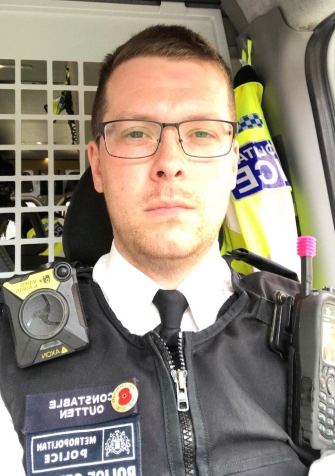  PC Outten has served with the Met Police for around 10 years