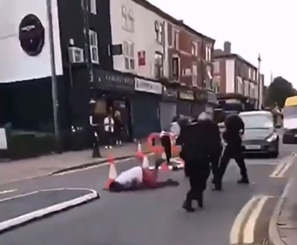  Cops swooped in on the 29-year-old as they made their arrest on Saturday