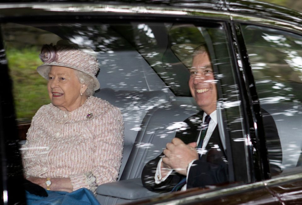 Prince Andrew was all smiles with the Queen on a Balmoral visit earlier this month