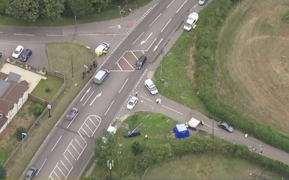  The incident happened at a crossroads near the village of Sulhamstead in Berkshire