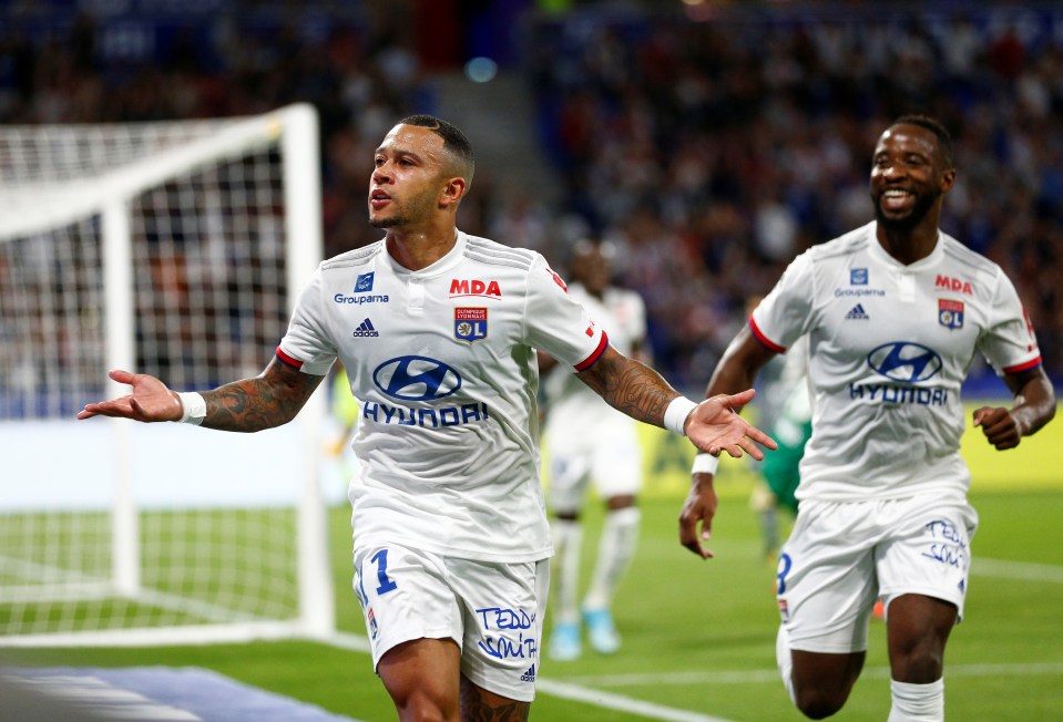  Memphis Depay has scored three goals for Lyon already this season