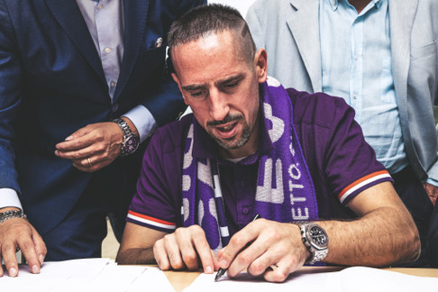 The winger, 36, put pen to paper on a deal after leaving Bayern Munich at the end of last season