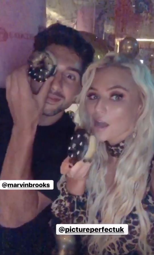  Lucie and Marvin messed about on instagram at the bash
