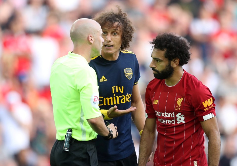  Mohamed Salah proved to be too much for Luiz to handle at Anfield