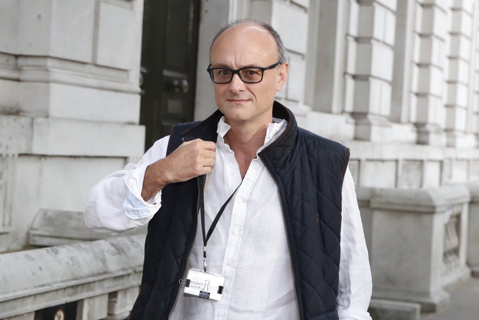  Dominic Cummings - seen this morning - led the Vote Leave campaign and has been brought into Number 10 as Boris Johnson's chief enforcer