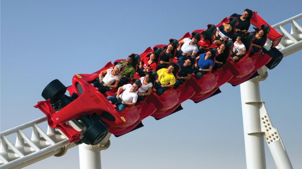 Formula Rossa hits a top speed in five seconds