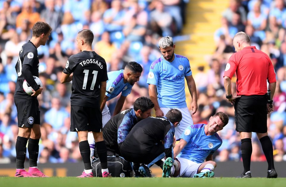 Medics attended to the 25-year-old before Fernandinho replaced him