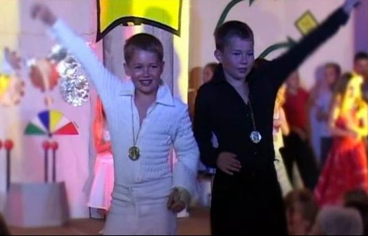  AJ and Curtis Pritchard looked adorable in a throwback video