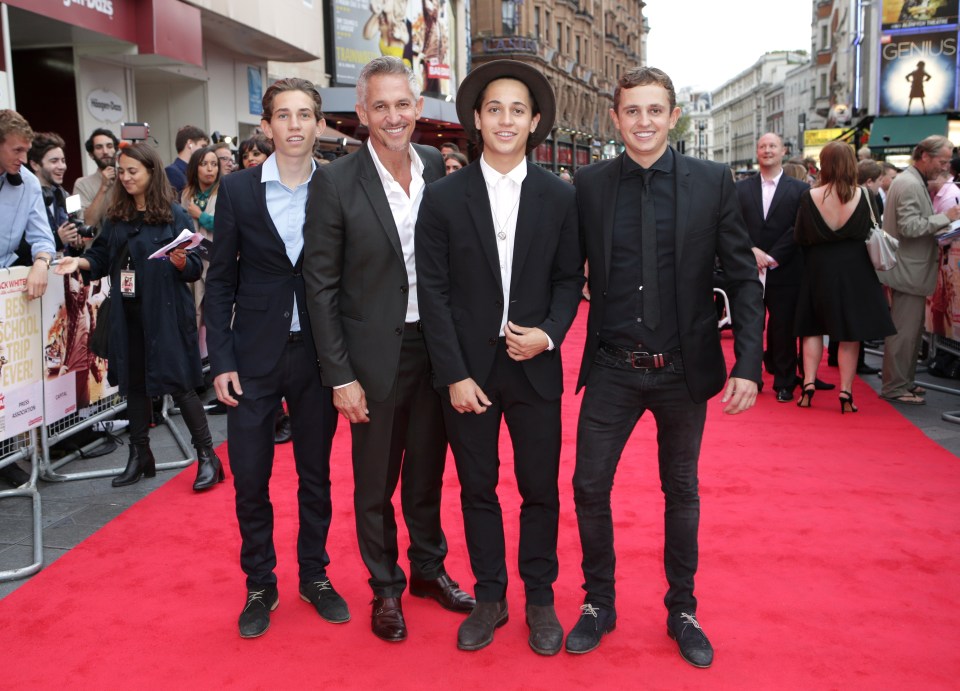  The former England player has four sons from his previous marriage to Michelle