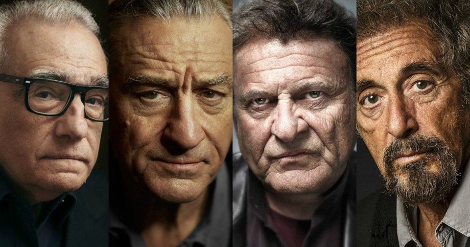 Martin Scorsese, Robert De Niro, Joe Pesci and Al Pacino reunite for the new flick