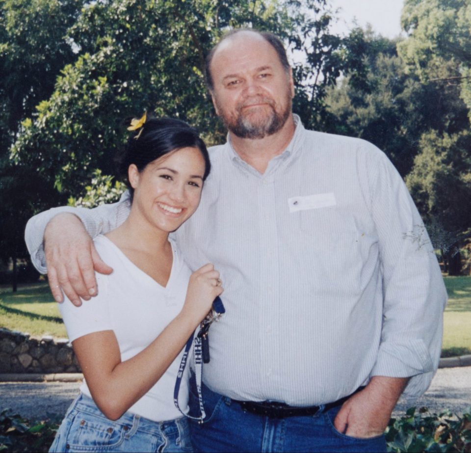 Meghan in happier times with dad Thomas Markle