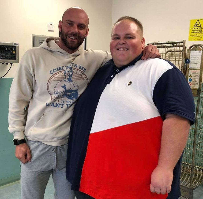Dibsy with Mike Hind, the gym owner who took him under his wing