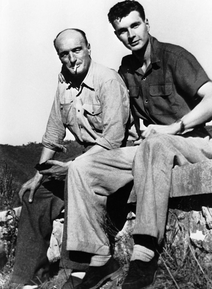 Chirac (right) was born to well off parents in Paris
