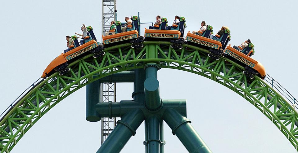 The fastest rollercoasters in the world have speeds up to 149mph