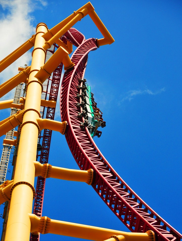 Top Thrill Dragster has speeds up to 120mph