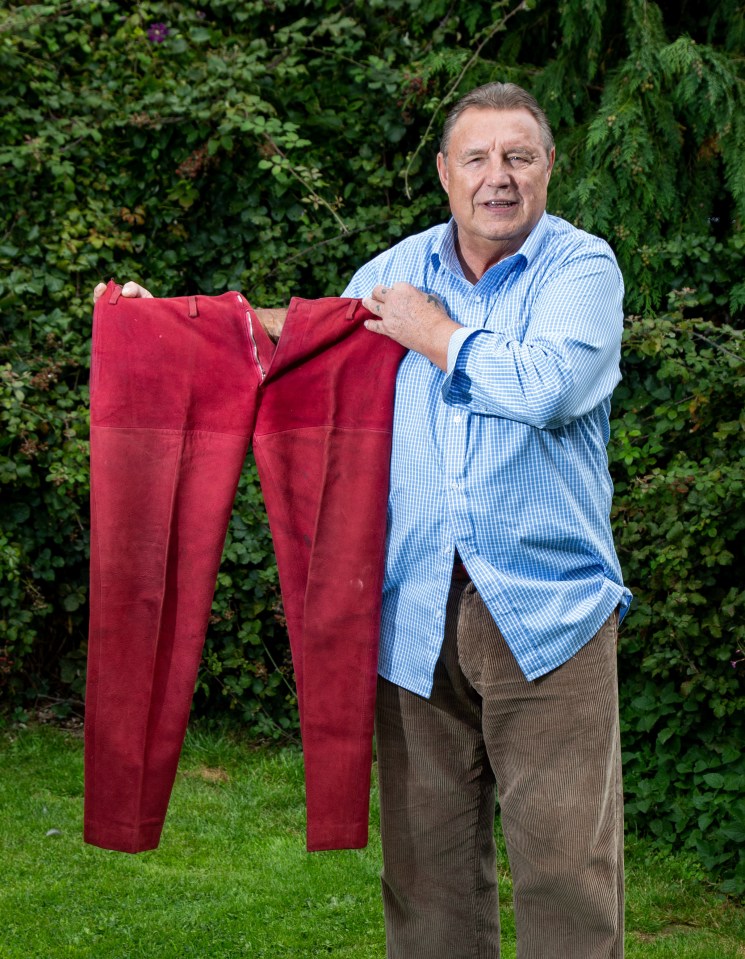  Mickey believes the trousers lost a lot of their value when he decided to have them taken up three inches - so he could wear them out on the town