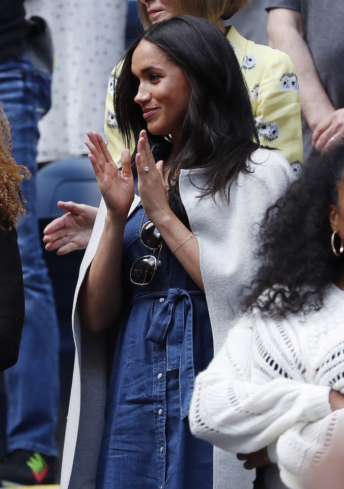  Meghan was in New York to watch long-time friend Serena Williams