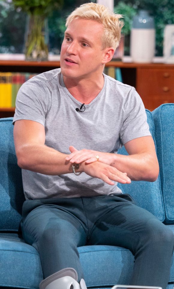  Jamie hurt his foot during the launch show's opening group routine