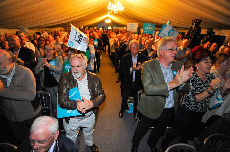  The marquee in Sedgefield was packed with lifelong Labour and Tory supporters who have now abandoned voting habits