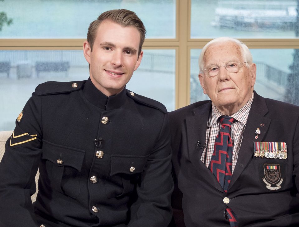  Richard and his friend Fergus during an appearance on ITV's This Morning