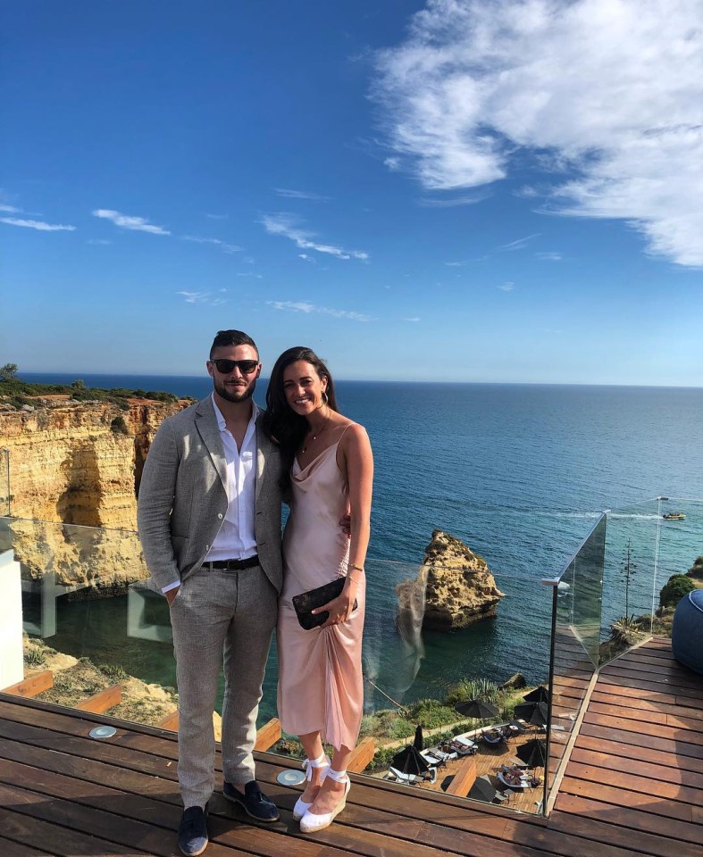 Rugby star Robbie Henshaw and long-term girlfriend Sophie Marren 