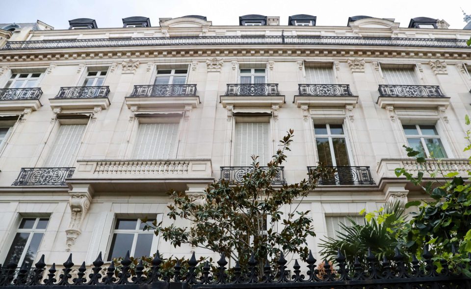The plush apartment is in the shadow of the Arc de Triomphe